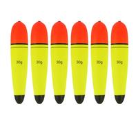MiOYOOW 6 Pezzi Galleggianti per Pesca in Eva, Galleggiante Slip da Pesce Attrezzatura, Bobbers Ganci da Pesci per Acqua Salata Dolce 10g/15g/20g/30g/40g