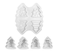 MiOYOOW Albero di Natale Cornice Stampo in Silicone, Stampi in Resina Epossidica Decorazioni con Base, Stampo Regali Fai da Te, per Decorazione la Casa, Natalizia