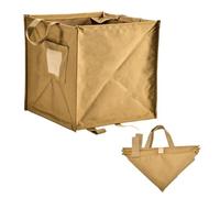 MiOYOOW Borsa da Rifiuti Pieghevole, Sacchi Raccolta Pieghevole Tessuto Oxford con Manico, Contenitori Riutilizzabile Portatile con Gancio Esterno, per Viaggi All'aperto, Picnic e Aventure