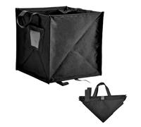 MiOYOOW Borsa da Rifiuti Pieghevole, Sacchi Raccolta Pieghevole Tessuto Oxford con Manico, Contenitori Riutilizzabile Portatile con Gancio Esterno, per Viaggi All'aperto, Picnic e Aventure