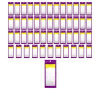 MiOYOOW Borsa Esche in PE Trasparente, 50 Pezzi Sacchetto Porta Esca Richiudibile Impermeabile, Contenitore Multiuso Leggero per Soft Bait e Accessori, per Pesca Sportiva e Viaggio