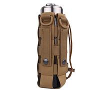 MiOYOOW Borsa per Bottiglia d'Acqua Tattica, Molle Borsa Porta Borraccia Borsa per Bollitore con Coulisse per Campeggio Trekking Escursione