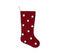 MiOYOOW Calze Natalizie da Appendere, Natale Calza con Fiocco, Calzini Natale per Biglietti di Auguri, per Decorazioni Albero Natale, Camino