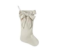 MiOYOOW Calze Natalizie da Appendere, Natale Calza con Fiocco, Calzini Natale per Biglietti di Auguri, per Decorazioni Albero Natale, Camino