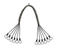 MiOYOOW Cinghia per Anatra, Cordino per Chiamata per Anatre Portatile con 12 Anelli, Porta Oca Accessori da Caccia Trasportino per Oche Uccelli Corvi Colombe