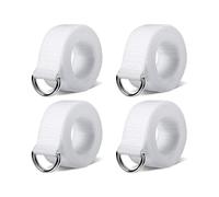 MiOYOOW Cintura da calcio da 4 pezzi, cintura bianca da 51 pollici per uomini e donne giochi sportivi esercizi giochi di allenamento