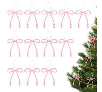 MiOYOOW Fiocchi Natalizi di Perle, Riutilizzabile Fiocco Decorazioni Albero di Natale, Fiocchi Ornamento Impacchettare i Regali, per la Casa, per Feste e Matrimoni, Scale, Festival, Finestre