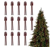 MiOYOOW Fiocchi Velluto Albero di Natale, 12 Pezzi Fiocco Ghirlande Porta Ornamento di Natale, Fiocchi Regalo Confezioni Fai da Te, per la Casa, per Feste e Matrimoni, Natalizi, Scale, Fattoria