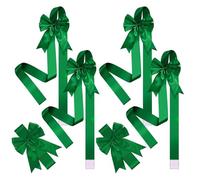 MiOYOOW Fiocco di Natalizie per Porta, 6 Pezzi Lunghezza 200 cm Fiocci Dell'albero di Natale, Nastri Decorazioni per Armadietti, per Confezione Regalo, Camino di Casa