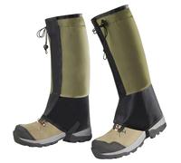 MiOYOOW Ghette Impermeabili per Trekking, 2 Pezzi Regolabili Ghette da Esterno, Ghette per Gambe Portatili Antigelo con Striscia Riflettente, per Sci, Montagna, Neve, Camminata, Caccia Pesca