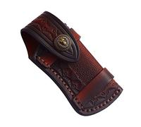 MiOYOOW Guaina per coltello tascabile, custodia per coltello Custodia per coltello in pelle 4'' Custodia per coltello pieghevole per coltello da cacciatore Guaina per coltello pieghevole piccola