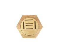 MiOYOOW MiOYOOWEspositore per Medaglie in Legno, Supporto Medaglie, Esagonale Medaglia a Nido d'Ape, per Pallacanestro e Calcio, Softball, Tutti Gli Sport