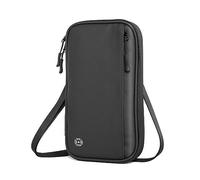 MiOYOOW Porta Passaporto, Portafoglio Passaporto con Blocco RFID Impermeabile, Organizzatore Documenti con Banda Regolabile per Donne e Uomini, Nero, Classico