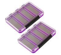 MiOYOOW Scatola di Immagazzinaggio per Attrezzatura da Pesca, 2 Pezzi Scatole Organizer con Ventosa Magnetica Impermeabile Pesca, Contenitori Portatile di Pesce Esche, per la Pesce, All'aperto