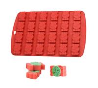 MiOYOOW Stampi Natalizi in Silicone per Cioccolatini, Antiaderente Stampo per Regalo Fai Da Te, Stampo a Forma di Omino Pan di Zenzero, per Torte, Biscotti, Caramelle, Gelatina, Forno