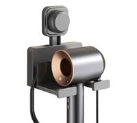 MiOYOOW Supporto per asciugacapelli, Supporto per asciugacapelli con Ventose, Supporto per asciugacapelli e Piastra, Supporto per asciugacapelli Autoadesivo, per Bagno e Camera da Letto