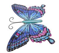 Mipcase 1 Pc Decorazione Farfalla in Ferro battuto Effetto macramé rintocchi Decorazione casa Home Decoration Decorazioni sospese per Scene Decorazione da Parete con Farfalle in Ferro Blue