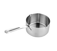 Mipcase 1 pezzo Pentolino da Latte Acciaio Inossidabile Lungo Casseruola per Latte e Salse Compatibile con Induzione Resistente e Sicura per