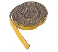 Mipcase 1 Rotolo Nastro di Guarnizione Stufa Corda per Coperture Tappo Antispiffero del Senza Sigilli Ignifugo Striscia Materiale Giallo Fibra di