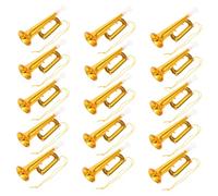 Mipcase 1 Set Corno Esultante Giocattoli D'aria Giocattoli Per Accessori Per Fischietti Fascia Strumenti Della Banda Per Giocattolo Musicale Per Abs Golden 15 Pezzi