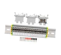 Mipcase 1 Set Morsettiera Din con Blocco Messa Staffe per Progetti Automazione e Ristrutturazione Garage Facile Installazione e Compatibile con Diversi Dispositivi Elettrici