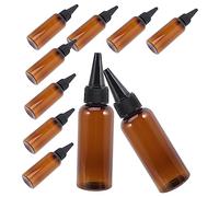 Mipcase 10 pezzi Bottiglie Applicatrici per Colorazione Bottiglie Riempibili con Beccuccio Punta per Versatile per Lozioni e Altri Liquidi