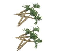 Mipcase 10 Pezzi Modello di Palma da Cocco in Miniatura 12 CM Alberi Artificiali per Diorama e Modellini di Treni Decorazioni Tropicali per Micro Spazi Verdi e Scenari Paesaggistici