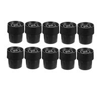 Mipcase 10 Pezzi piedini in gomma impugnature Protezioni per mobili per pavimenti in legno tappi Copertina protezioni per i piedi della sedia coprigambe per sedie nere emulsione Nero