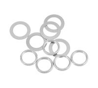 Mipcase 10 Pezzi Set da 5 Dadi e Rondelle per Interruttore a Leva per Basso e Chitarra, in Ferro Argento 12mm, Previene Interferenze, per Pratica e Registrazioni