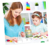 Mipcase 10 Pezzi Supporti Espositivi da in Plastica Bianca Cavalletti Compatti per Pittura e Esposizione Stand Multifunzionali Resistenti e Leggeri per e
