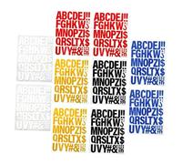 Mipcase 10 Pezzi Termoadesive Colorate per Tessuti Adesivi Alfabeto in Resistente a Lavaggi per Borse Cappelli e Progetti DIY