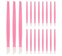 Mipcase 100 Pezzi Penna per Modellare le Unghie in Gomma Rosa Bastoncino Esfoliante per Manicure Professionale Strumento per Posizionamento Decorazioni Nail Art Spingi Cuticole Monouso