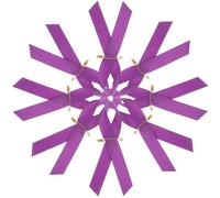 Mipcase 100 Pezzi Spilla Distintiva Viola Nastro Contro la Violenza per | Tessuto e Ferro, Resistente Agli Strappi, Riutilizzabile, Adatta a Eventi di Beneficenza e Carnevali