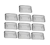 Mipcase 10Pezzi Piatto da Acciaio Inossidabile da Vassoi Versatili e Pratici per Alimenti per e Uso