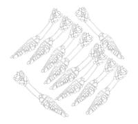 Mipcase 10pezzi Punta Dita Anelli Forma Artiglio Catena Copertura Unghia Antica Regina Per Costumi Halloween Donne Danza Cosplay