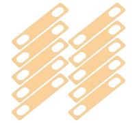 Mipcase 10pezzi Spessori per Manico di Chitarra in Ottone da Kit di Guarnizioni di Sollevamento per Correzionl Altezza del Manico della Chitarra Basso Elettrico