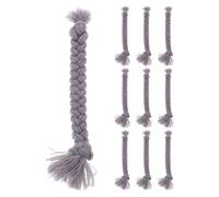 Mipcase 10pezzi Trecce Piccolo Folletto Materiale Lavoretti Halloween Capelli Finti Pretagliati Decorazioni Fai da Te Forniture Feste Natale Cucito Grigio