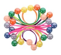 Mipcase 12 Elastici per Chioma Doppie Palline Colorate Elastici per Coda di Cavallo ad Alta Elasticità Accessori per Chioma da Donna per Acconciature Quotidiane e Styling