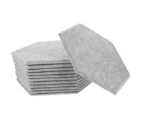 Mipcase 12pezzi Pannelli Acustici Autoadesivi Esagonali Materiale Isolante Acustico Pannello Fonoassorbente per Pareti Pannelli Acustici per Case e Uffici