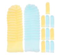 Mipcase 12pezzi Spazzolino Da Denti Per Cani e Gatti Da Spazzolini Da Dito Lavabili in Progettati Per Cuccioli e Cani Di Piccola Design Dita Per Pulizia Precisa e Confortevole