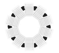 Mipcase 15 Set Vassoio Porta Ciglia in Acrilico Bianco con Scala Organizer Portatile per Estensione Ciglia con Fascia Elastico per Polso Supporto Stabile per Applicazione Precisa e
