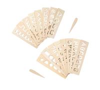 Mipcase 16 Tavoletta Didattica Legno Educativo Precoce con e Geometriche per Apprendimento e Decorazione Ludica