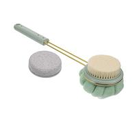Mipcase 1set Spazzola Esfoliante Doppia Faccia Con Manico Lungo Spazzola Da Bagno Per Massaggio e Esfoliazione Della Per Rimuovere Impurità e La Circolazione Perfetta Per Uso Quotidiano e
