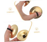 Mipcase 2 paia Cimbali da Dito per Danza del Ventre Strumenti Musicali Leggeri e Portatili Suono Vibrante per Performance e Allenamento