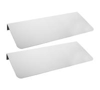Mipcase 2 Pezzi alzatina del lavandino Guardia da Cucina Lavello Prova Piastra Acciaio Inox lamiera Acciaio Inox Protezione antispruzzo Accessorio per la Cucina Acciaio Inossidabile Silver