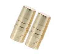 Mipcase 2 Pezzi Cappello a Ombrello Tappo per Ombrellone Sostituzione del Tappo Terminale Dell'ombrello Parti di Riparazione per Ombrelli da Esterno Tappi Punta Ombrello Golden Metallo