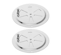 Mipcase 2 pezzi di griglia di ventilazione rotonda con persiana in acciaio inossidabile per barche marine, griglia di ventilazione per yacht marini, 5 pollici