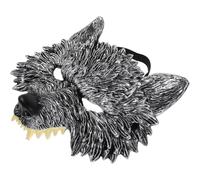 Mipcase 2 pezzi Maschera Mannaro per Festa Maschera Licantropo Cosplay Halloween Mezzo Volto Realistica e Riutilizzabile Comoda per Eventi e Celebrazioni