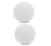 Mipcase 2 Pezzi Paralume in Vetro Smerigliato Copertura Rotondo per Lampada Sospensione Paralume Bianca per Illuminazione e Nordica