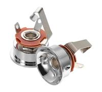 Mipcase 2 Pezzi Piastra Jack per Chitarra Elettrica in Metallo Socket Audio Input Output Compatibile con Vari Modelli Connessione Stabile e Resistente per Performance Live e Registrazioni